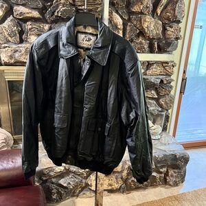 Cougar New Black Genuine Leather Jacket
